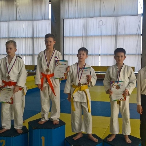 Юные дзюдоисты привезли из Дзержинского четыре медали