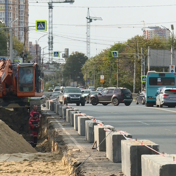 В Рязани реконструируют перекресток на Касимовском шоссе