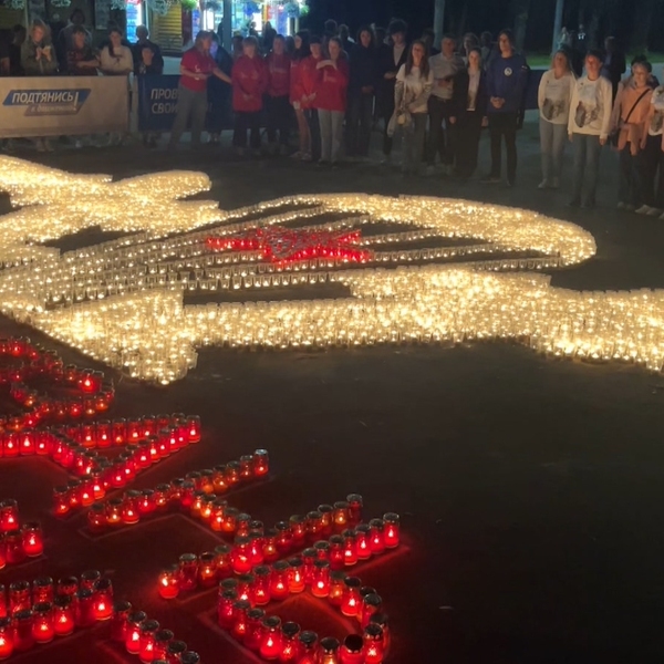 В День памяти и скорби в Рязани зажгли семь тысяч свечей