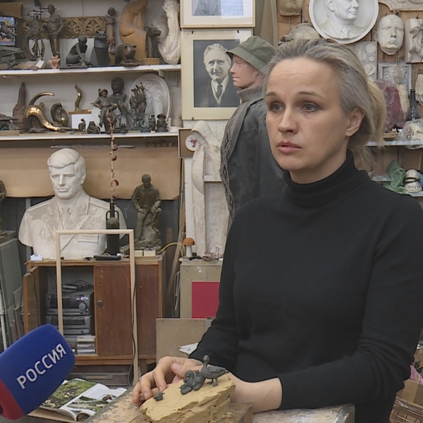 Рязанские скульпторы Василий и Полина Горбуновы разрабатывают проект для пруда 