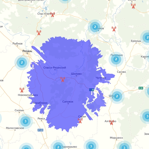 Карта дождей рязанской области