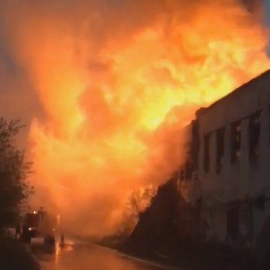 В Касимовском районе горело здание усадебного комплекса Баташёвых