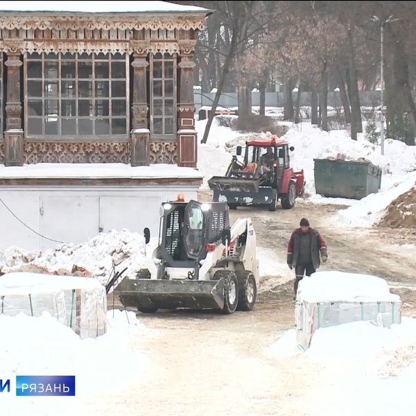 В Рязани продолжается реконструкция Нижнего городского парка