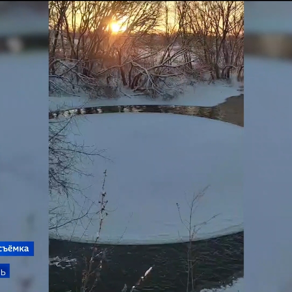 В Рязанской области заметили редкое природное явление – ледяные круги