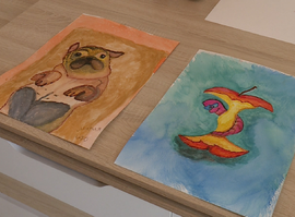 Рязанская художница пишет картины ногами