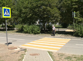 На Старом кругу в Дашково-Песочне появился пешеходный переход