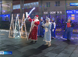 Рязанцы украшают дворы и подъезды к Новому году