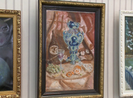 "Я творчеством живу": в ЦНТ открылась выставка художника из Михайлова